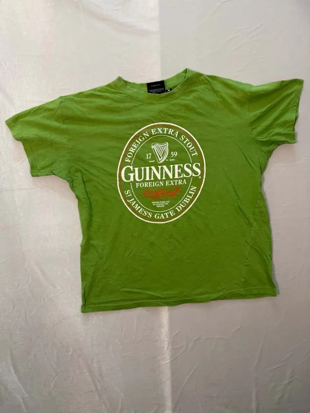 Guinness Official Merchandise Foreign Extra Stout Graphic T-Shirt Green